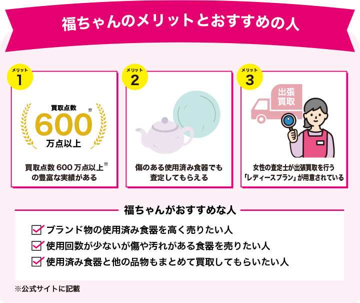 福ちゃんのメリットを3つ解説した画像