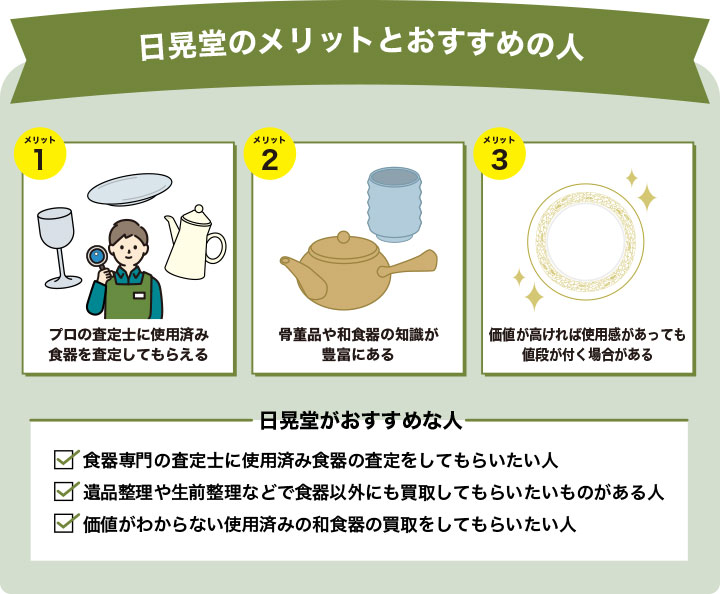 日晃堂のメリットを３つ解説した画像