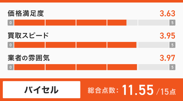 バイセルのレーダーチャート