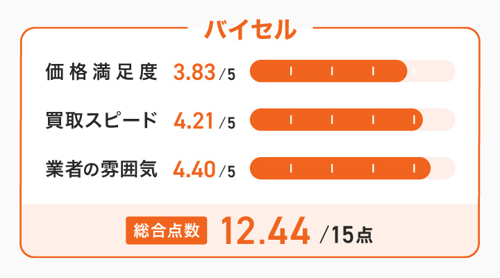 バイセルのレーダーチャート