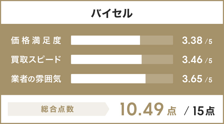 バイセルのレーダーチャート