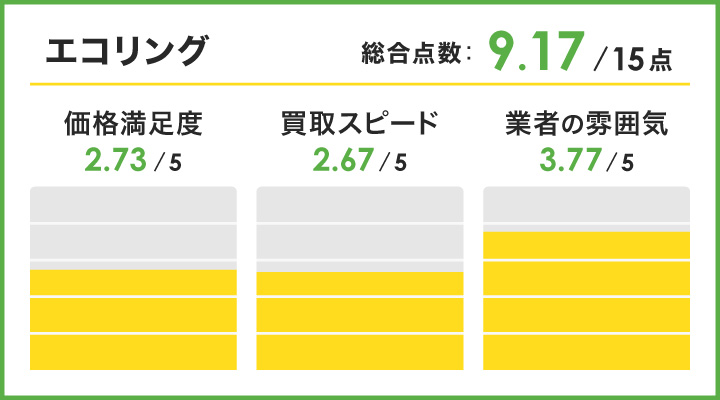 エコリングのレーダーチャート