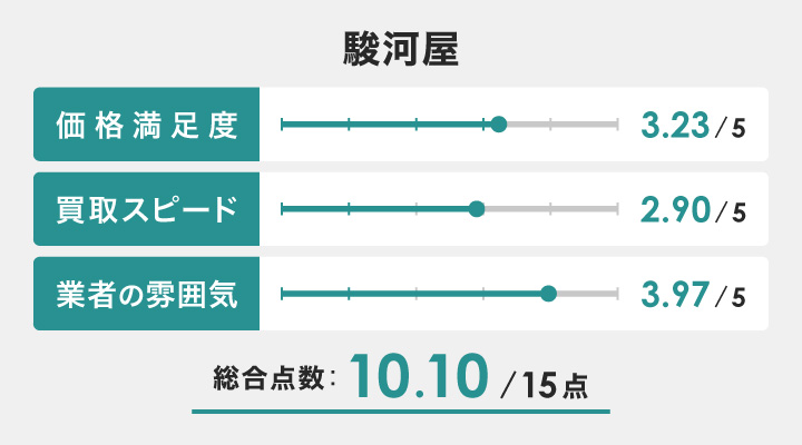 駿河屋のレーダーチャート
