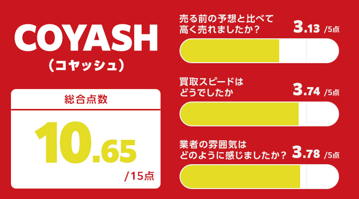 コヤッシュのレーダーチャート