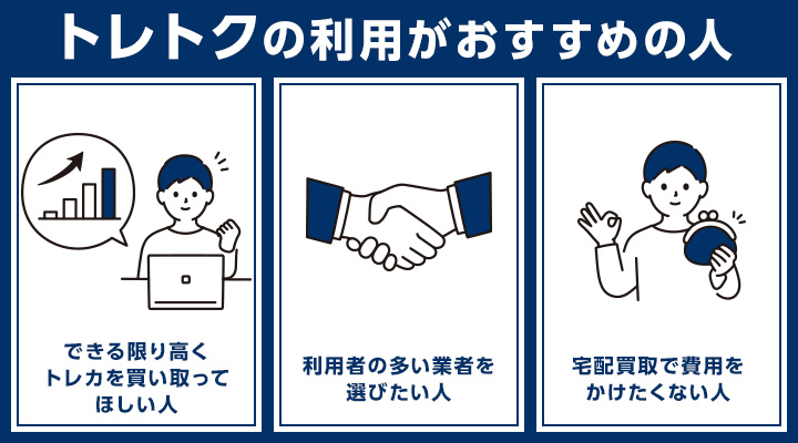 トレカ買取におけるトレトクの利用がおすすめの人の画像