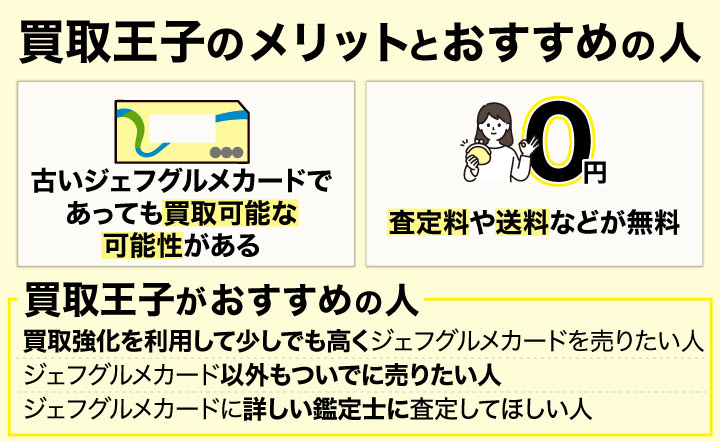 ジェフグルメカード買取における買取王子のメリットとおすすめの人の画像