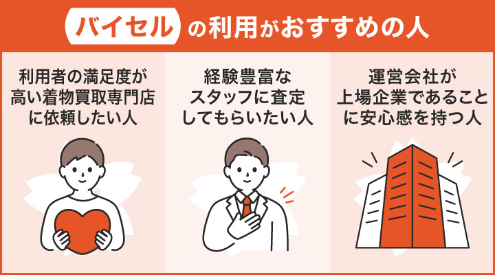 東京で着物買取におけるバイセルの利用がおすすめの人の画像