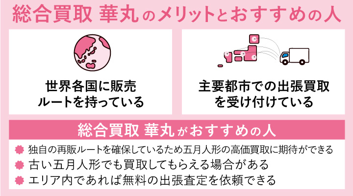 五月人形買取における華丸のメリットとおすすめの人の画像