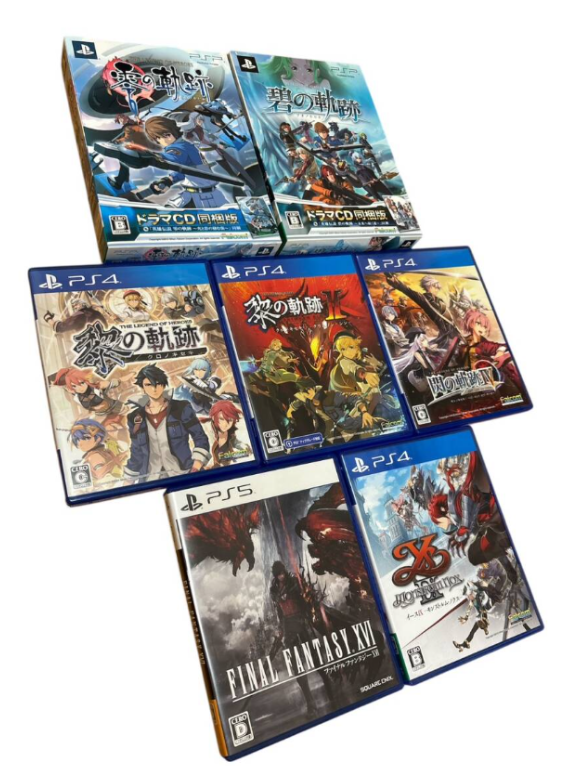 ゲームソフト7本分の買取実績